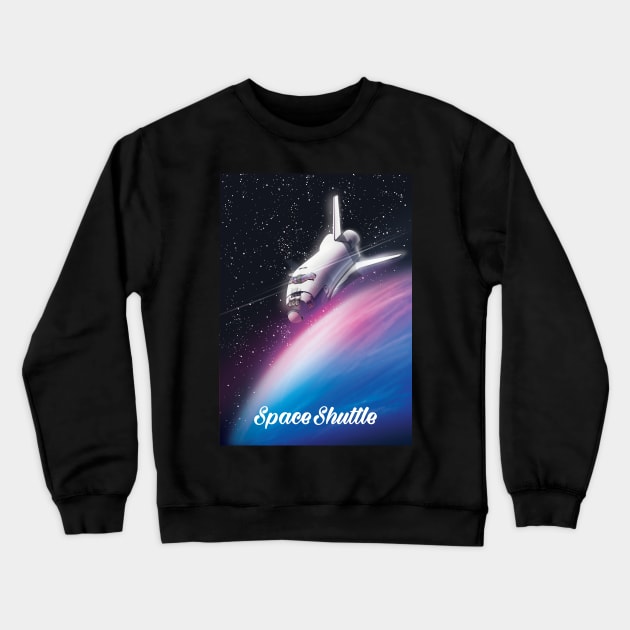 Space Shuttle Crewneck Sweatshirt by nickemporium1